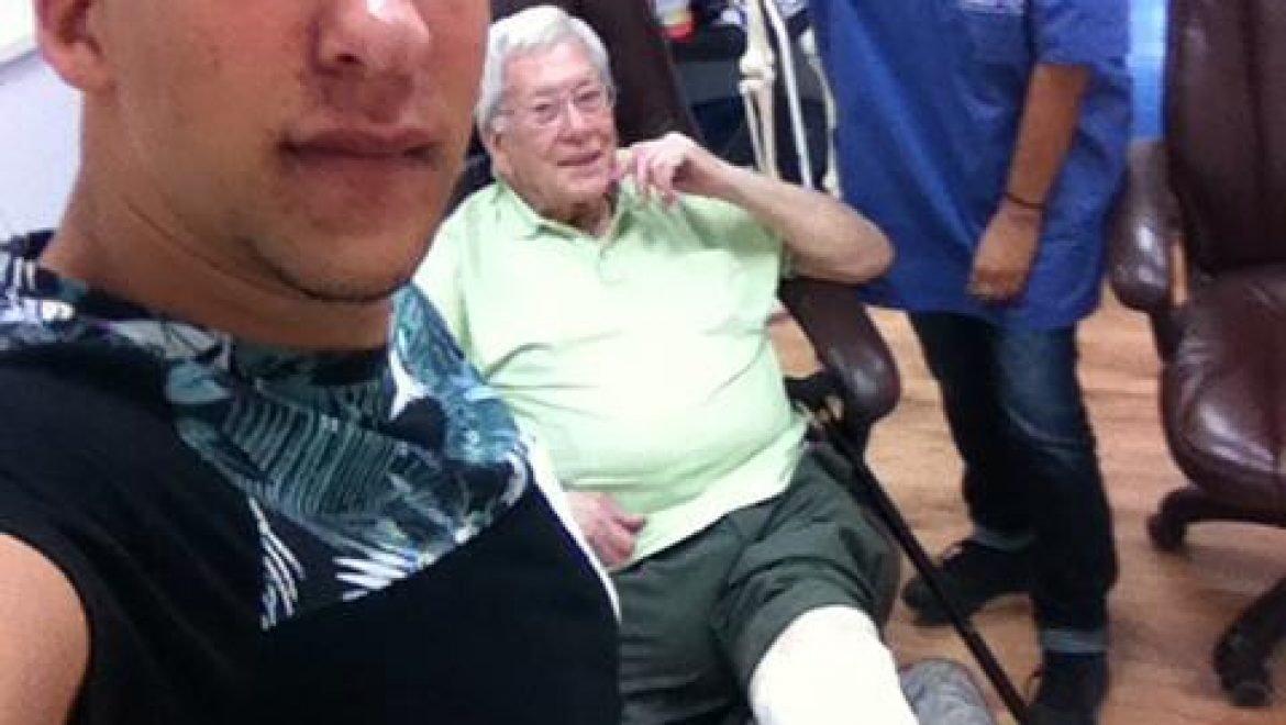 ישראל, בן 88, פצע קשה ריפוי ברגל